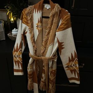 IDYLLWIND BY MIRANDA LAMBERT brand new belted sweater cardigan